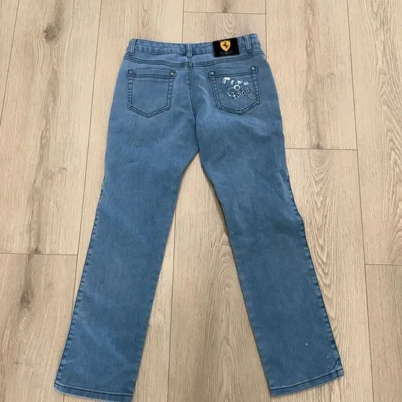 Ferrari small women’s jeans blue pants - Picture 6 of 7